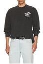 view 3 of 4 Tire Service Long Sleeve Tee in Washed Black