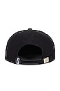 view 2 of 2 Icon Patch 6 Panel Strapback Hat in Black
