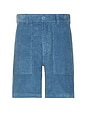 view 1 of 4 Reed Corduroy Utility Short in Coronet Blue