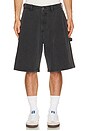 view 1 of 5 Bigwig Carpenter Denim Shorts in Black Ash