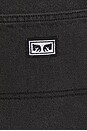 view 5 of 5 Bigwig Carpenter Denim Shorts in Black Ash