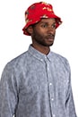 view 3 of 4 Sativa Floral Bucket Hat in Red