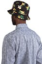 view 4 of 4 Sativa Floral Bucket Hat in Black