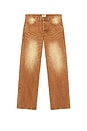 view 6 of 6 Boxcar Straight Leg Jeans in Archive Brown