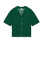 view 1 of 5 Evan Knitted Shirt in Forest Green