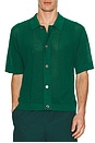view 4 of 5 Evan Knitted Shirt in Forest Green