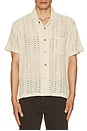 view 3 of 3 Harison Lace Short Sleeve Shirt in Natural