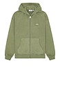 view 1 of 5 Lowercase Pigment Zip Hoodie in Pigment Deep Lichen Green
