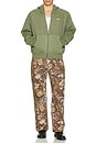view 5 of 5 Lowercase Pigment Zip Hoodie in Pigment Deep Lichen Green
