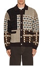 view 1 of 4 Patchwork Cardigan in Brown Multi