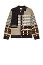 view 4 of 4 Patchwork Cardigan in Brown Multi
