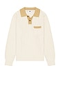 view 4 of 4 Jasper Polo Sweater in Unbleached Multi