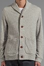 view 5 of 6 Bowen Heavyweight Cardigan in Heather Grey