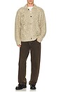 view 4 of 4 Isar Button Up Sweater in Silver Sage Multi