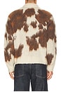 view 2 of 4 Cow Pattern Zip Sweater in Cow Multi