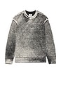 view 5 of 5 Spray Effect Sweater in Dark Black Multi