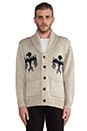 view 1 of 6 Bird Cardigan in Heather Oatmeal