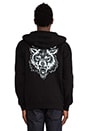 view 4 of 6 SUDADERA WOLF POSSE in Black