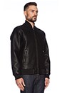 view 3 of 4 Bond Vegan Leather Jacket in Black