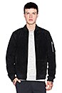 view 1 of 4 Pilot Suede Jacket in Black