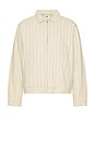 view 1 of 5 Stripe Zip Up Jacket in Pelican Multi