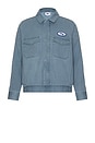 view 1 of 5 Tilton Work Jacket in Dull Blue Faded Wash