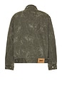 view 2 of 5 Workman Zip Jacket in Black Olive Wrinkle Wash