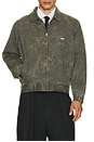 view 4 of 5 Workman Zip Jacket in Black Olive Wrinkle Wash