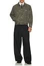 view 5 of 5 Workman Zip Jacket in Black Olive Wrinkle Wash
