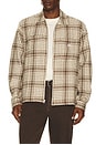 view 1 of 5 Parker Zip Shirt Jacket in Unbleached Multi