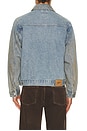 view 2 of 5 Base Trucker Jacket in Heavy Vintage Light Indigo