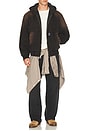 view 4 of 5 Studded Zip Up Jacket in Black Rust Wash