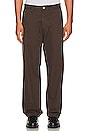 view 1 of 6 Hardwork Carpenter Pant in Dark Brown
