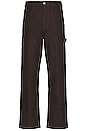 view 3 of 6 Big Timer Twill Double Knee Carpenter Pant in Java Brown