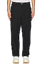 view 1 of 6 Big Timer Twill Double Knee Carpenter Pant in Black