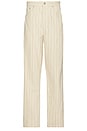 view 1 of 5 Classic Baggy Stripe Pants in Pelican Multi