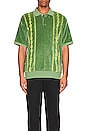 view 3 of 3 Pensa Velour Short Sleeve Polo in Jade