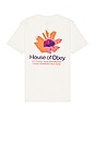 view 1 of 3 House Of Obey Floral Tee in Cream
