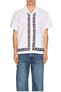 view 3 of 3 Ruben Woven Shirt in White Multi