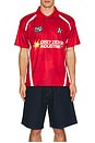 view 4 of 4 Soccer Jersey in Red Multi