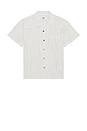 view 1 of 5 Donnie Sheer Striped Short Sleeve Shirt in White Multi