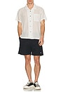 view 5 of 5 Donnie Sheer Striped Short Sleeve Shirt in White Multi