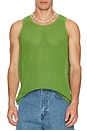 view 3 of 3 Morro Mesh Tank in Piquant Green