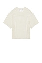 view 1 of 4 Larry Football Knitted Tee in Natural
