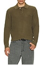 view 3 of 4 Duane Sweater Polo in Tea Leaf
