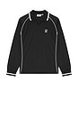 view 1 of 5 Polo Collar Sports Shirt in Black Multi