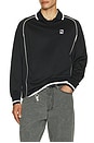view 4 of 5 Polo Collar Sports Shirt in Black Multi