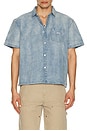 view 1 of 5 Owens Denim Shirt in Bleached Indigo