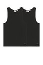 view 1 of 6 2 Pack Standard Rib Tank in Black