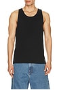 view 2 of 6 2 Pack Standard Rib Tank in Black